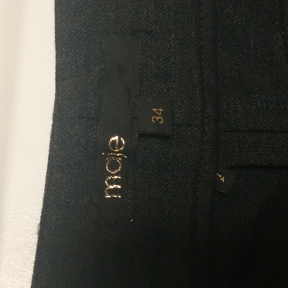 MAJE Grey pants spring fall EU Size 34 US 0 - Picture 3 of 5